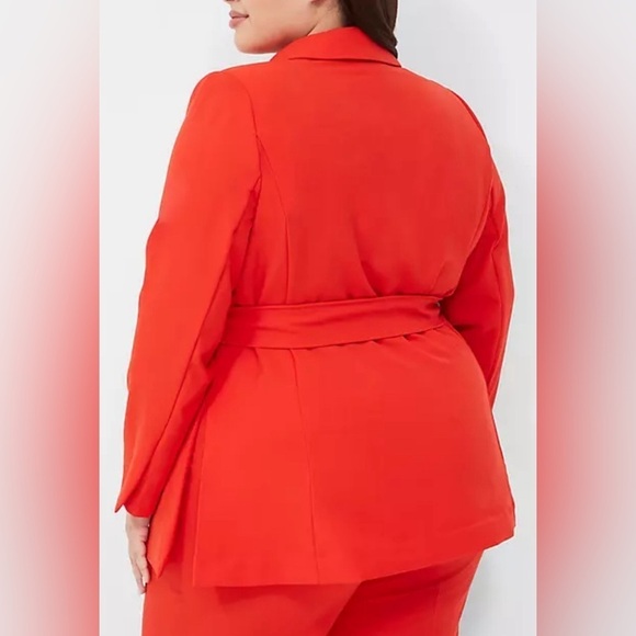 Lane Bryant Perfect Drape Belted Blazer 24W - Picture 2 of 8